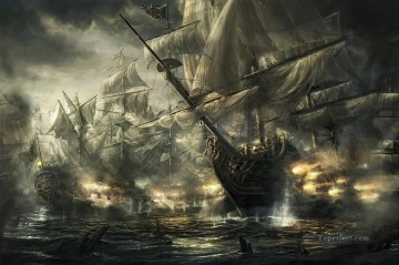 海戦 Painting - ラドジャヴォル軍艦によるロイヤル ジョージ